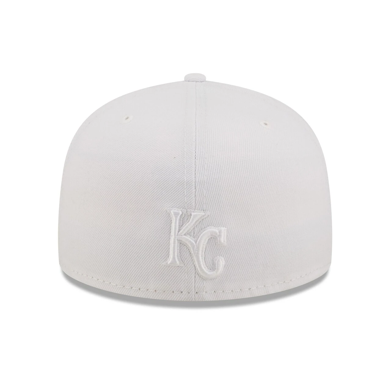 Men's Kansas City Royals New Era White On White 59FIFTY Fitted Hat 4 Men's Kansas City Royals New Era White On White 59FIFTY Fitted Hat - Image 4