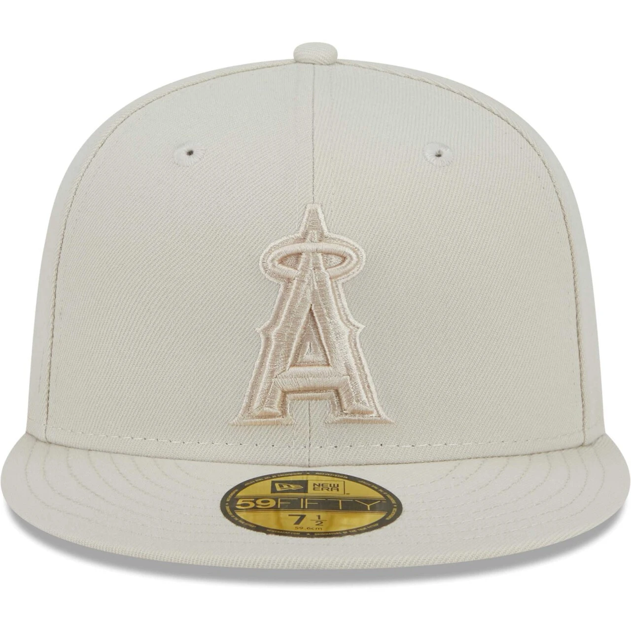 Men's Los Angeles Angels New Era Khaki Tonal 59FIFTY Fitted Hat 2 Men's Los Angeles Angels New Era Khaki Tonal 59FIFTY Fitted Hat - Image 2