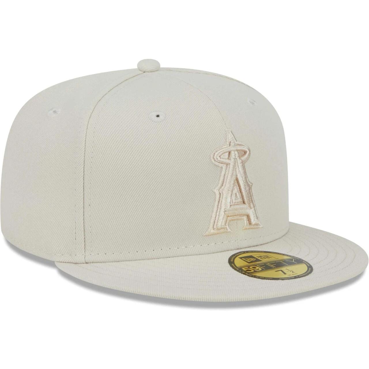 Men's Los Angeles Angels New Era Khaki Tonal 59FIFTY Fitted Hat 3 Men's Los Angeles Angels New Era Khaki Tonal 59FIFTY Fitted Hat - Image 3