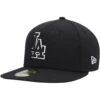 Men's Los Angeles Dodgers New Era Black On Black Dub 59FIFTY Fitted Hat