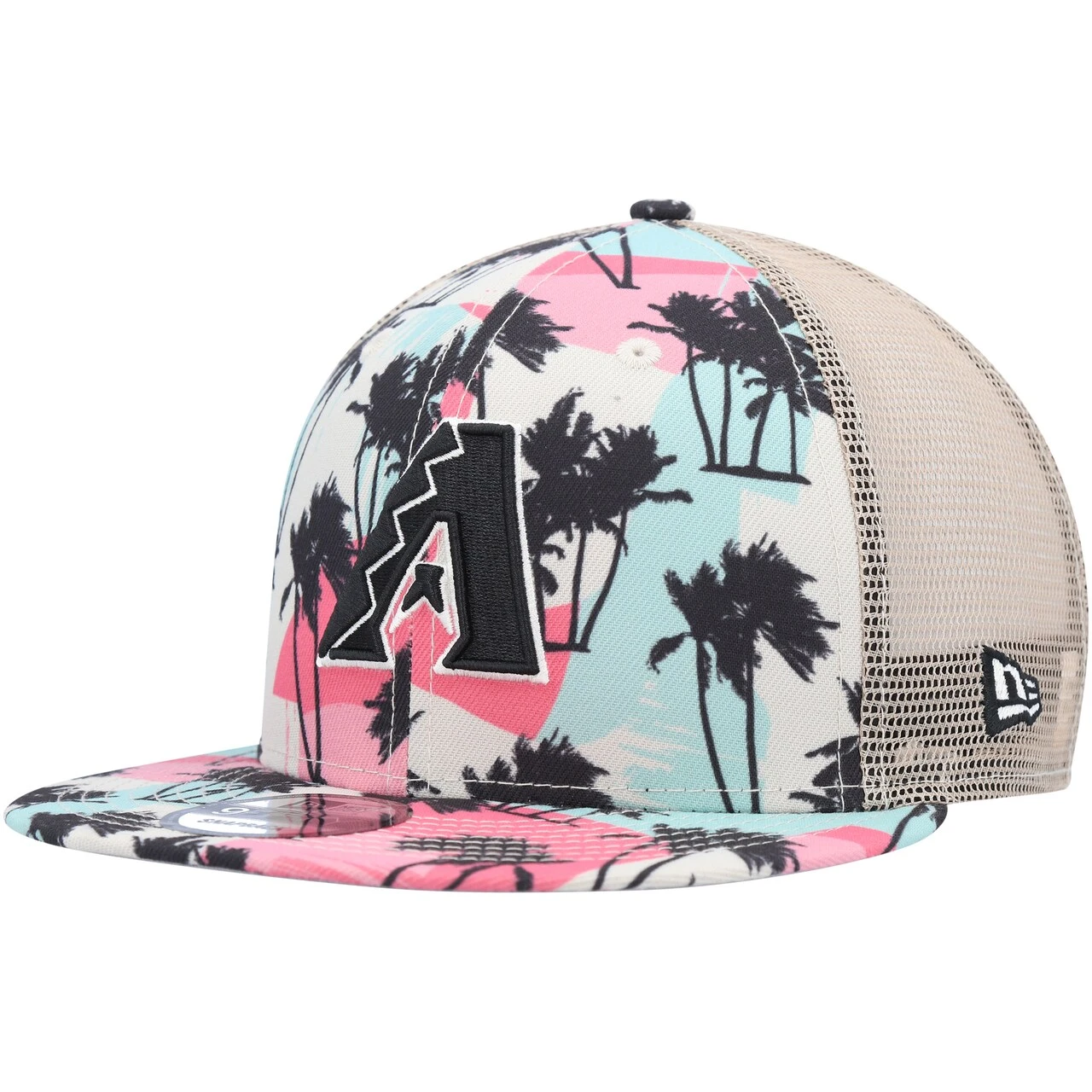 Men's Arizona Diamondbacks New Era Natural Retro Beachin' Trucker 9FIFTY Snapback Hat 3 Men's Arizona Diamondbacks New Era Natural Retro Beachin' Trucker 9FIFTY Snapback Hat - Image 3