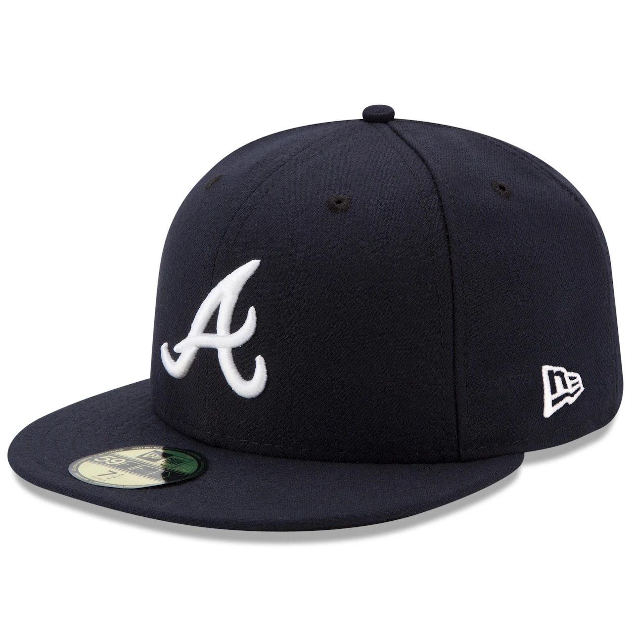 Men's Atlanta Braves New Era Navy Road Authentic Collection On-Field 59FIFTY Fitted Hat 1 Men's Atlanta Braves New Era Navy Road Authentic Collection On-Field 59FIFTY Fitted Hat