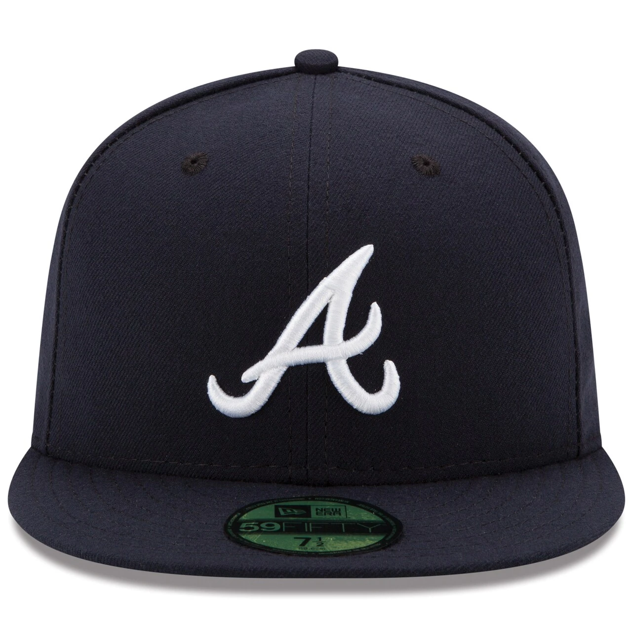 Men's Atlanta Braves New Era Navy Road Authentic Collection On-Field 59FIFTY Fitted Hat 2 Men's Atlanta Braves New Era Navy Road Authentic Collection On-Field 59FIFTY Fitted Hat - Image 2