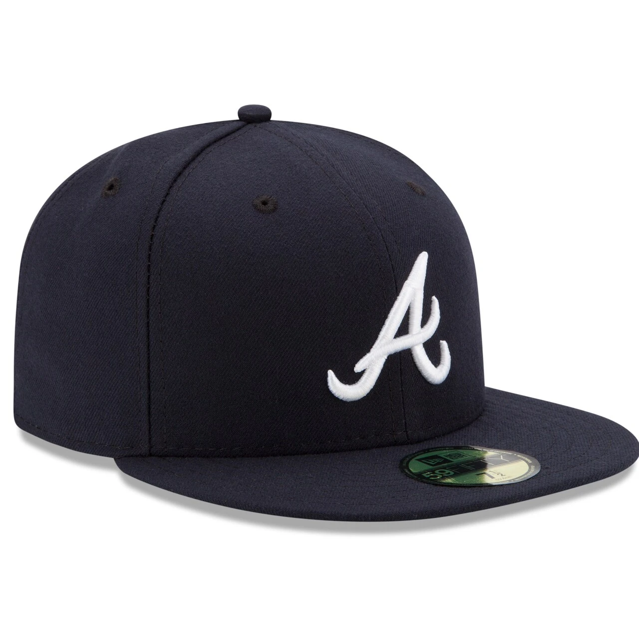 Men's Atlanta Braves New Era Navy Road Authentic Collection On-Field 59FIFTY Fitted Hat 3 Men's Atlanta Braves New Era Navy Road Authentic Collection On-Field 59FIFTY Fitted Hat - Image 3