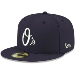 Men's Baltimore Orioles New Era Navy White Logo 59FIFTY Fitted Hat