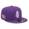 Men's Chicago Cubs New Era Purple Lavender Undervisor 59FIFTY Fitted Hat