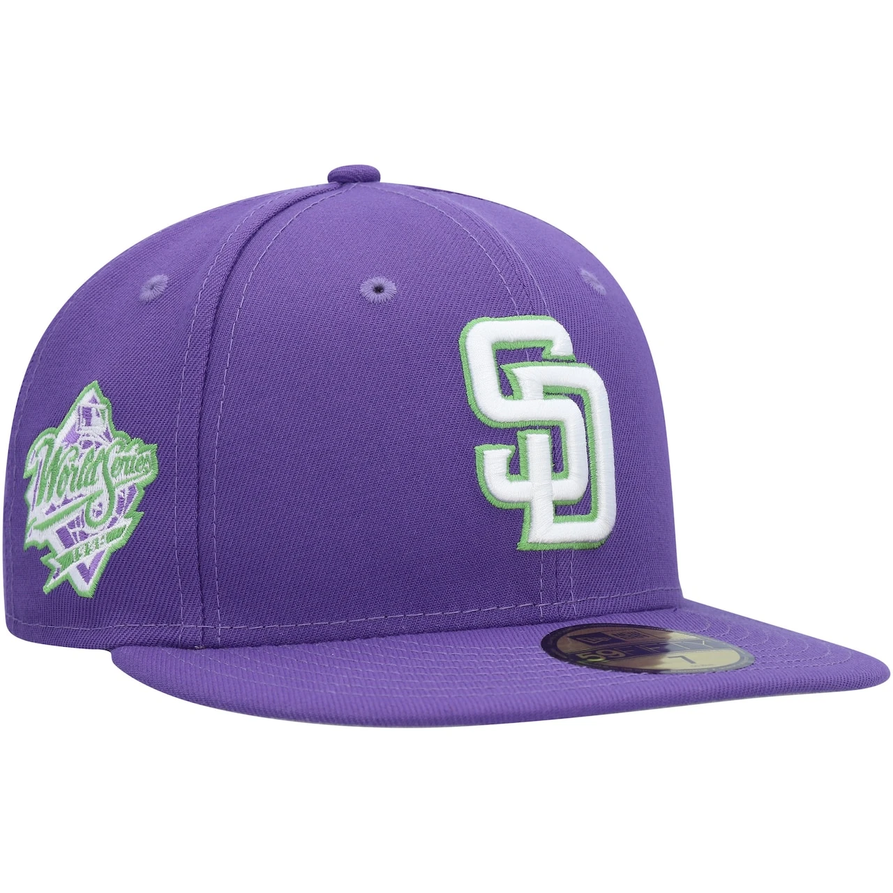 Men's San Diego Padres New Era Purple Lime Side Patch 59FIFTY Fitted Hat 1 Men's San Diego Padres New Era Purple Lime Side Patch 59FIFTY Fitted Hat