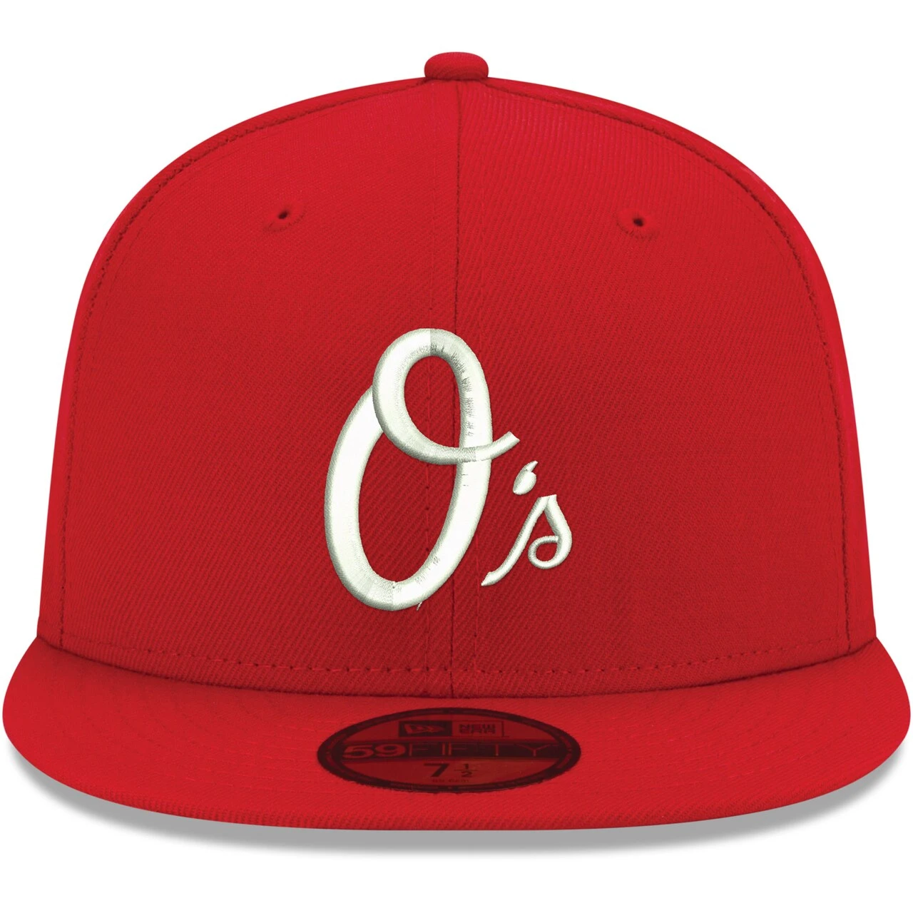 Men's Baltimore Orioles New Era Red White Logo 59FIFTY Fitted Hat 2 Men's Baltimore Orioles New Era Red White Logo 59FIFTY Fitted Hat - Image 2