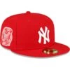 Men's New York Yankees New Era Red Sidepatch 59FIFTY Fitted Hat