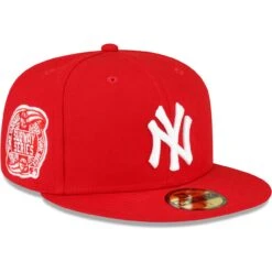 Men's New York Yankees New Era Red Sidepatch 59FIFTY Fitted Hat