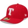 Men's Texas Rangers New Era Scarlet Low Profile 59FIFTY Fitted Hat