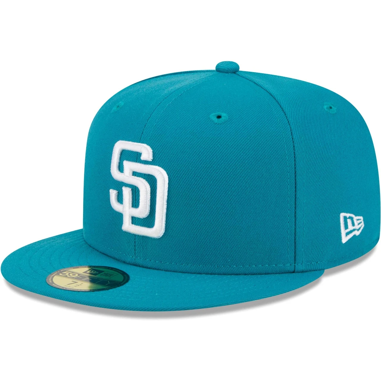 Men's San Diego Padres New Era Turquoise 59FIFTY Fitted Hat 1 Men's San Diego Padres New Era Turquoise 59FIFTY Fitted Hat