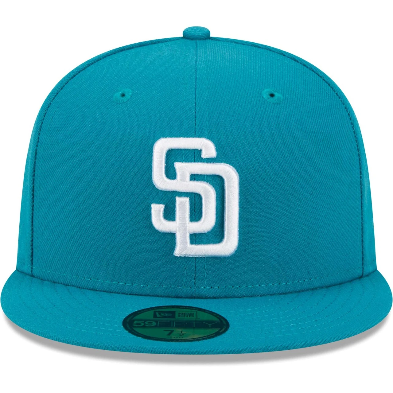 Men's San Diego Padres New Era Turquoise 59FIFTY Fitted Hat 2 Men's San Diego Padres New Era Turquoise 59FIFTY Fitted Hat - Image 2