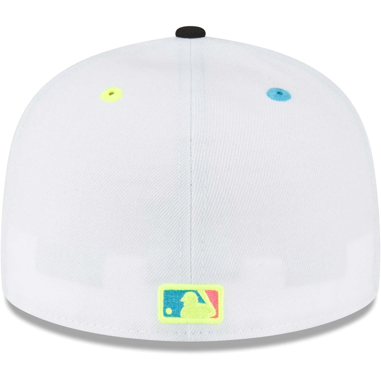 Men's New York Yankees New Era White Neon Eye 59FIFTY Fitted Hat 4 Men's New York Yankees New Era White Neon Eye 59FIFTY Fitted Hat - Image 4
