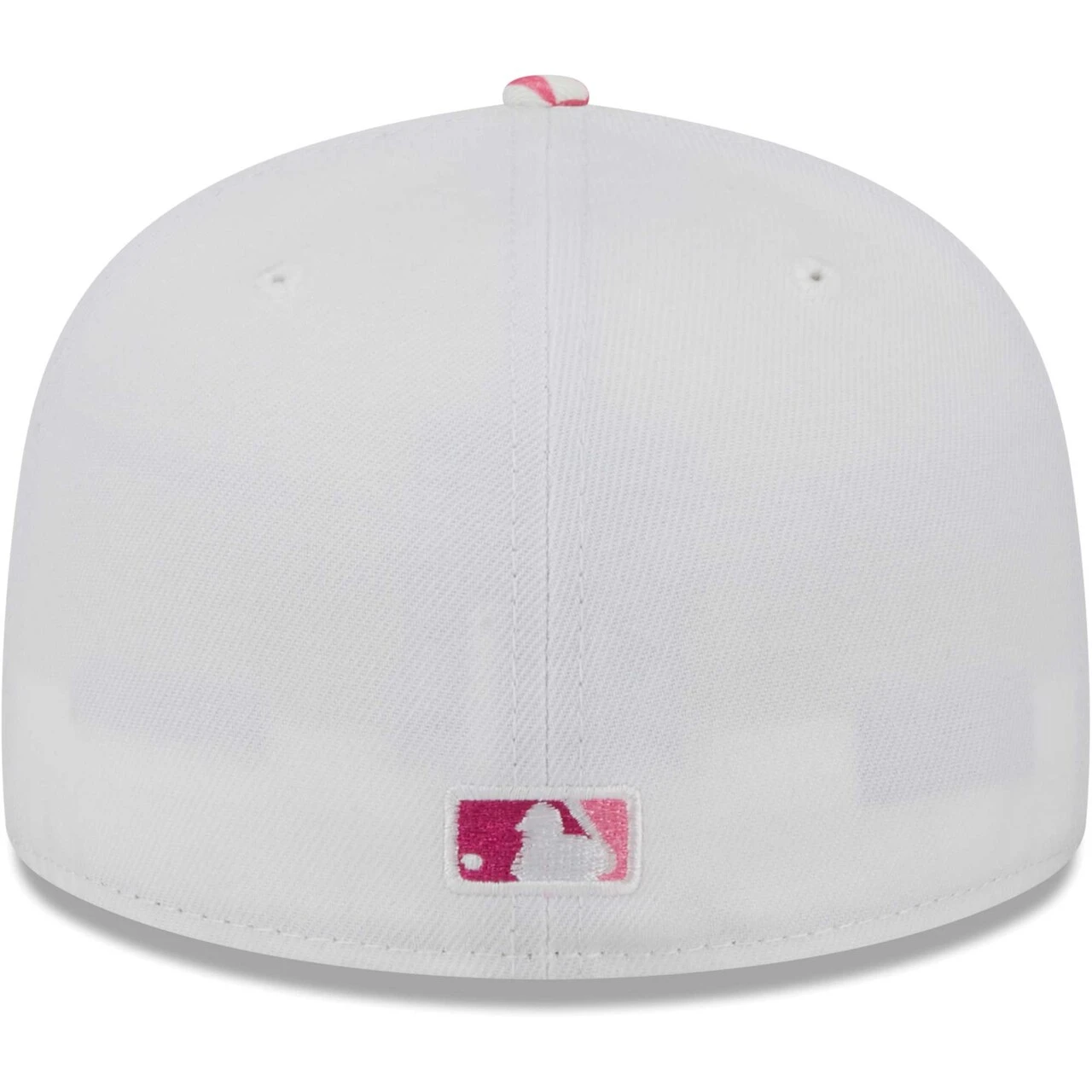 Men's Los Angeles Angels New Era White/Pink Flamingo 59FIFTY Fitted Hat 4 Men's Los Angeles Angels New Era White/Pink Flamingo 59FIFTY Fitted Hat - Image 4