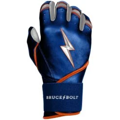 Bruce Bolt PREMIUM PRO NIMMO Long Cuff Batting Gloves: Mets Blue -Baseball Sale Shop premium pro nimmo series long cuff batting gloves blue gloves brucebolt 426818