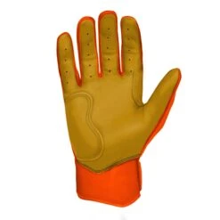 Bruce Bolt PREMIUM PRO Short Cuff Batting Gloves: Orange -Baseball Sale Shop premium pro short cuff batting gloves orange brucebolt 164912