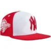 Men's New York Yankees Pro Standard White/Red Strawberry Ice Cream Drip Snapback Hat