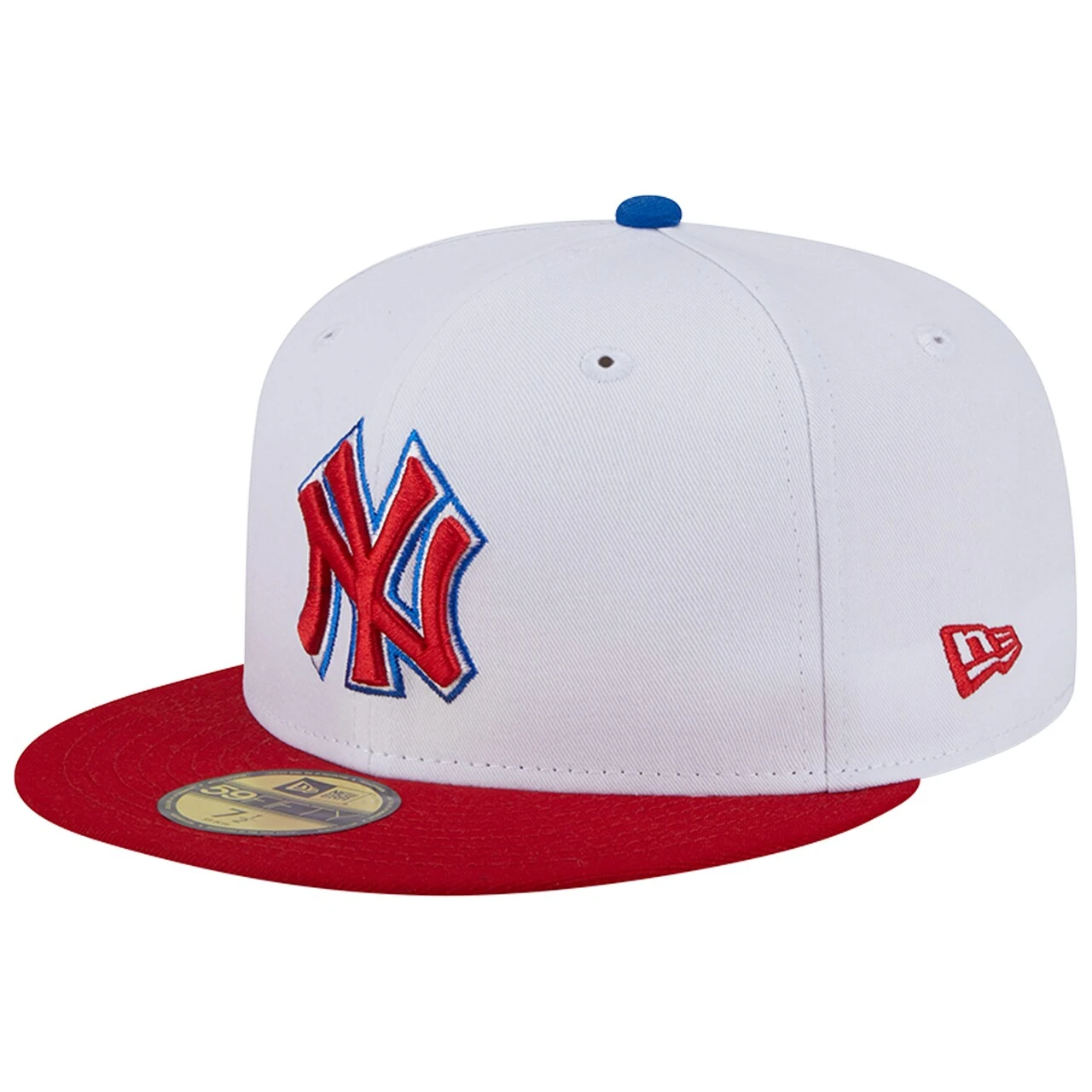 Men's New York Yankees New Era White/Red Undervisor 59FIFTY Fitted Hat 3 Men's New York Yankees New Era White/Red Undervisor 59FIFTY Fitted Hat - Image 3