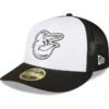 Men's Baltimore Orioles New Era Black/White 2023 On-Field Batting Practice Low Profile 59FIFTY Fitted Hat