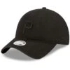 Women's Pittsburgh Pirates New Era Black On Black Core Classic II 9TWENTY Adjustable Hat