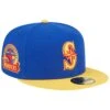 Men's Seattle Mariners New Era Royal/Yellow Empire 59FIFTY Fitted Hat