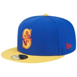 Men's Seattle Mariners New Era Royal/Yellow Empire 59FIFTY Fitted Hat -Baseball Sale Shop yellow seattle mariners empire 59fifty fitted hat ss5 p 200006654pv 3u enid1boe5dqkidonrkz7v 6gcrg3hgdfreiwf8abhc