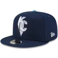 Youth Kansas City Royals New Era Navy 2022 City Connect 9FIFTY Snapback Adjustable Hat
